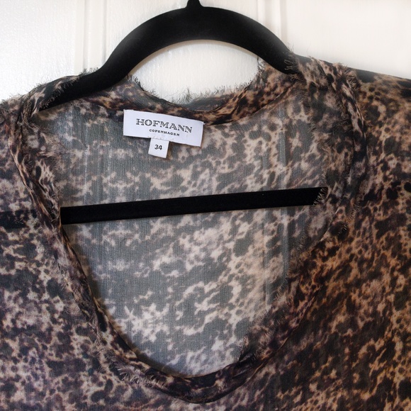 Hip Hofman Copenhagen Silk Sheer Top, Size 34 - Picture 4 of 8